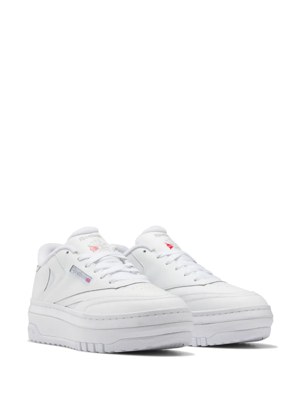 Reebok Club C Extra Platform Sneakers In White