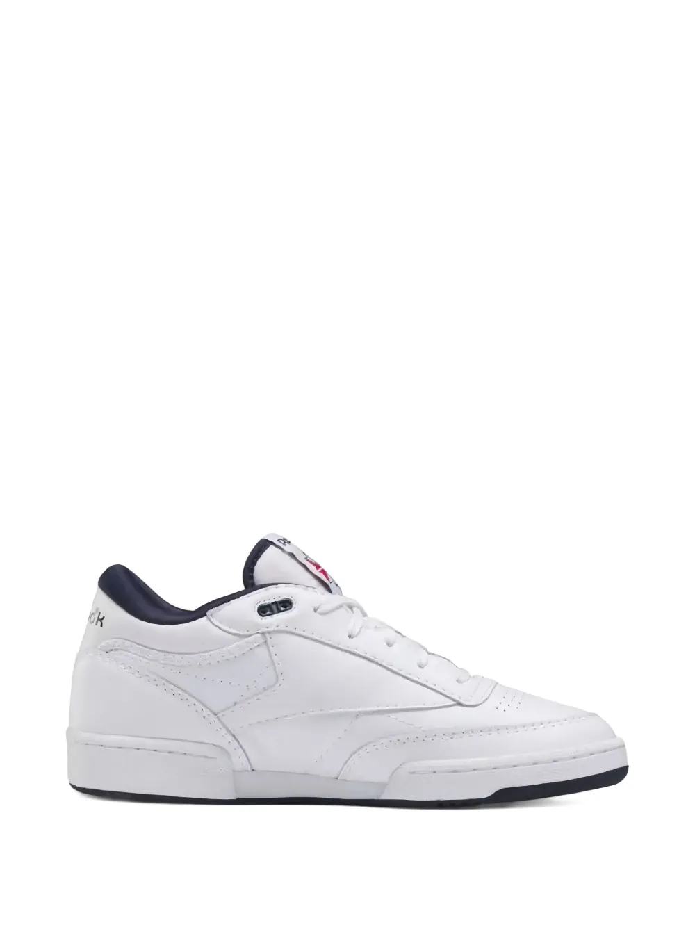 Reebok Club C Mid Ii Vintage "white/vector Navy/vector Red" Sneakers In White