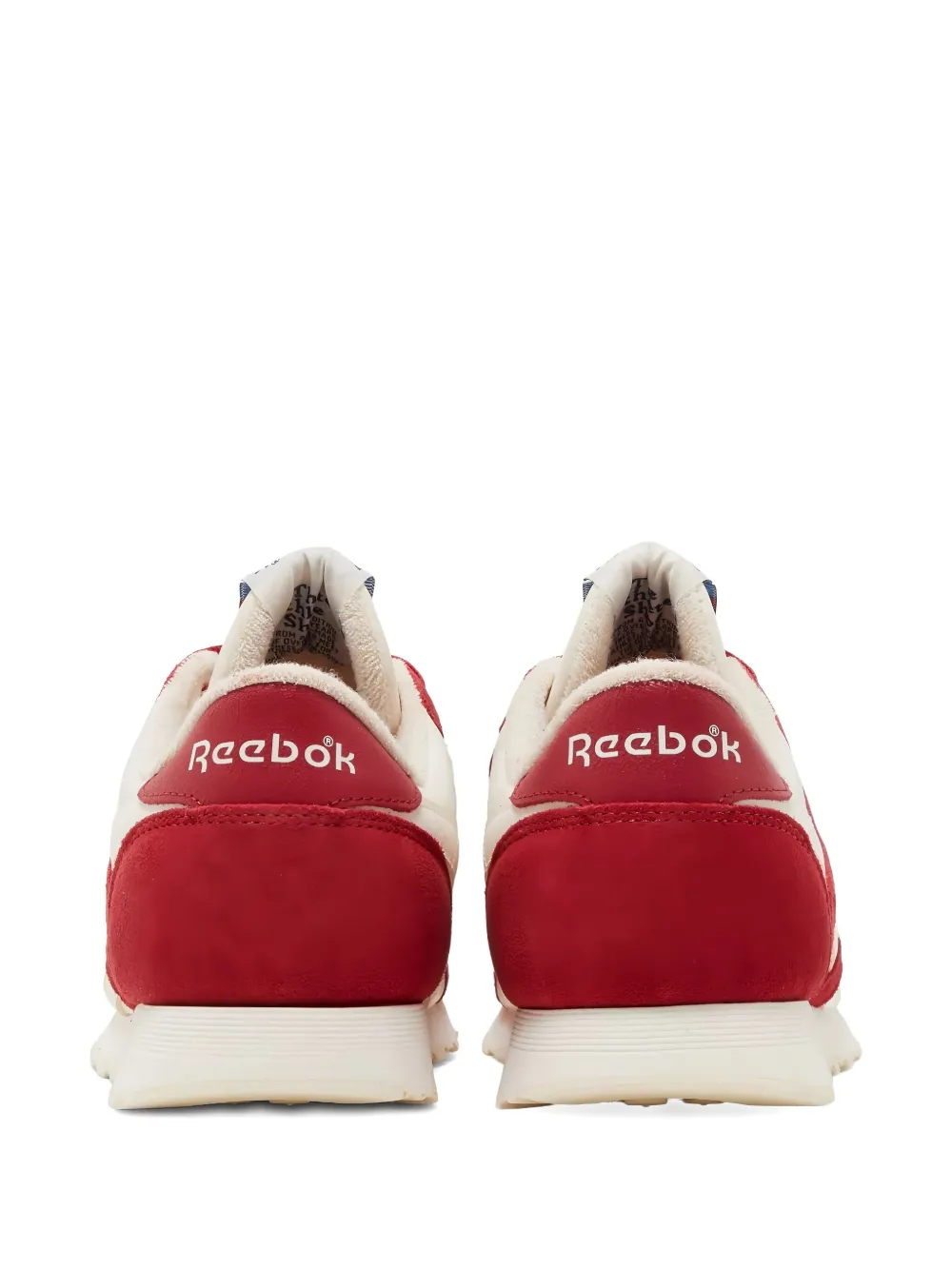 Reebok Classic "Flash Red Chalk Classic White" sneakers Beige