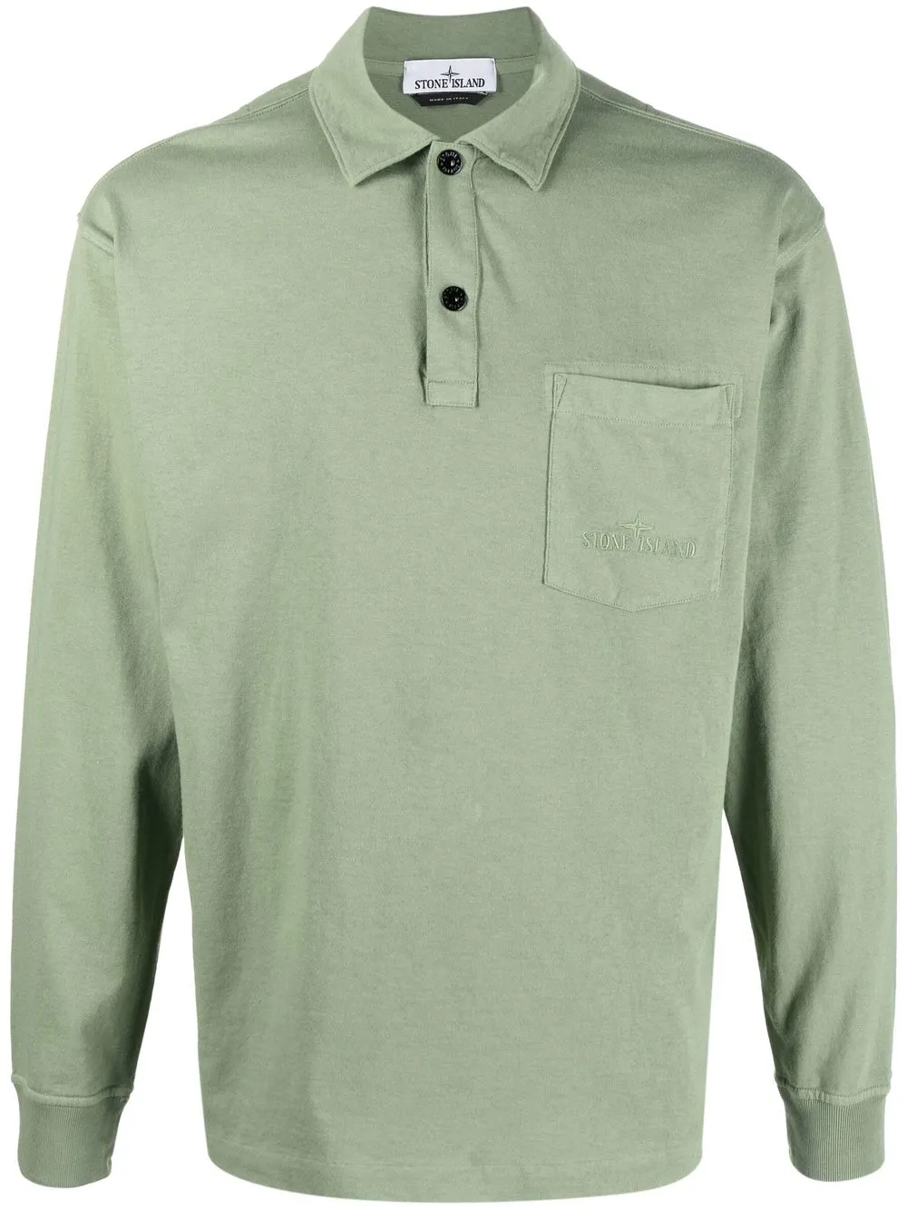 

Stone Island embroidered-logo cotton T-Shirt - Green