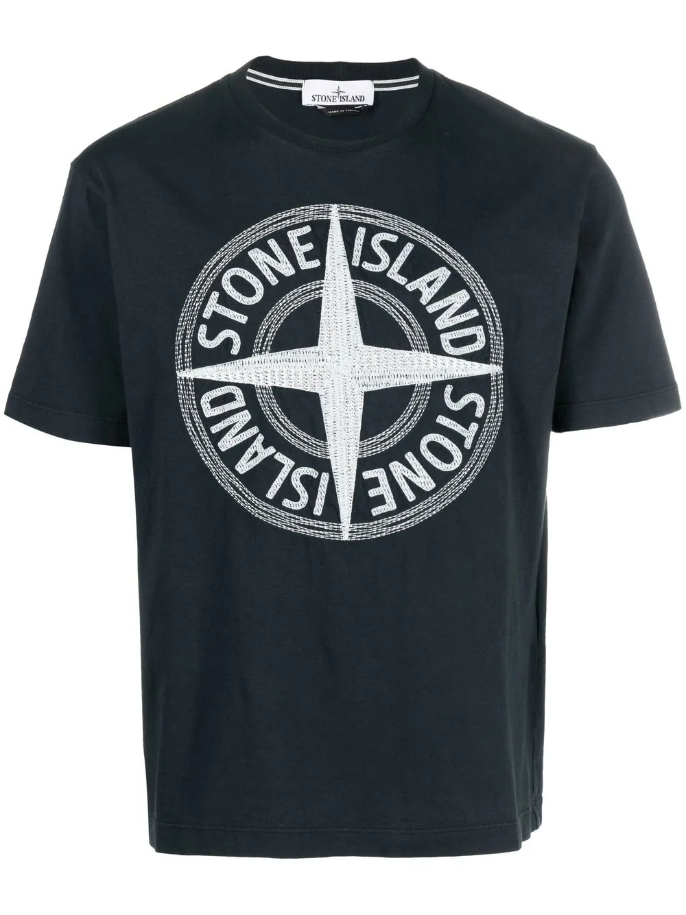 

Stone Island playera manga corta con logo estampado - Azul