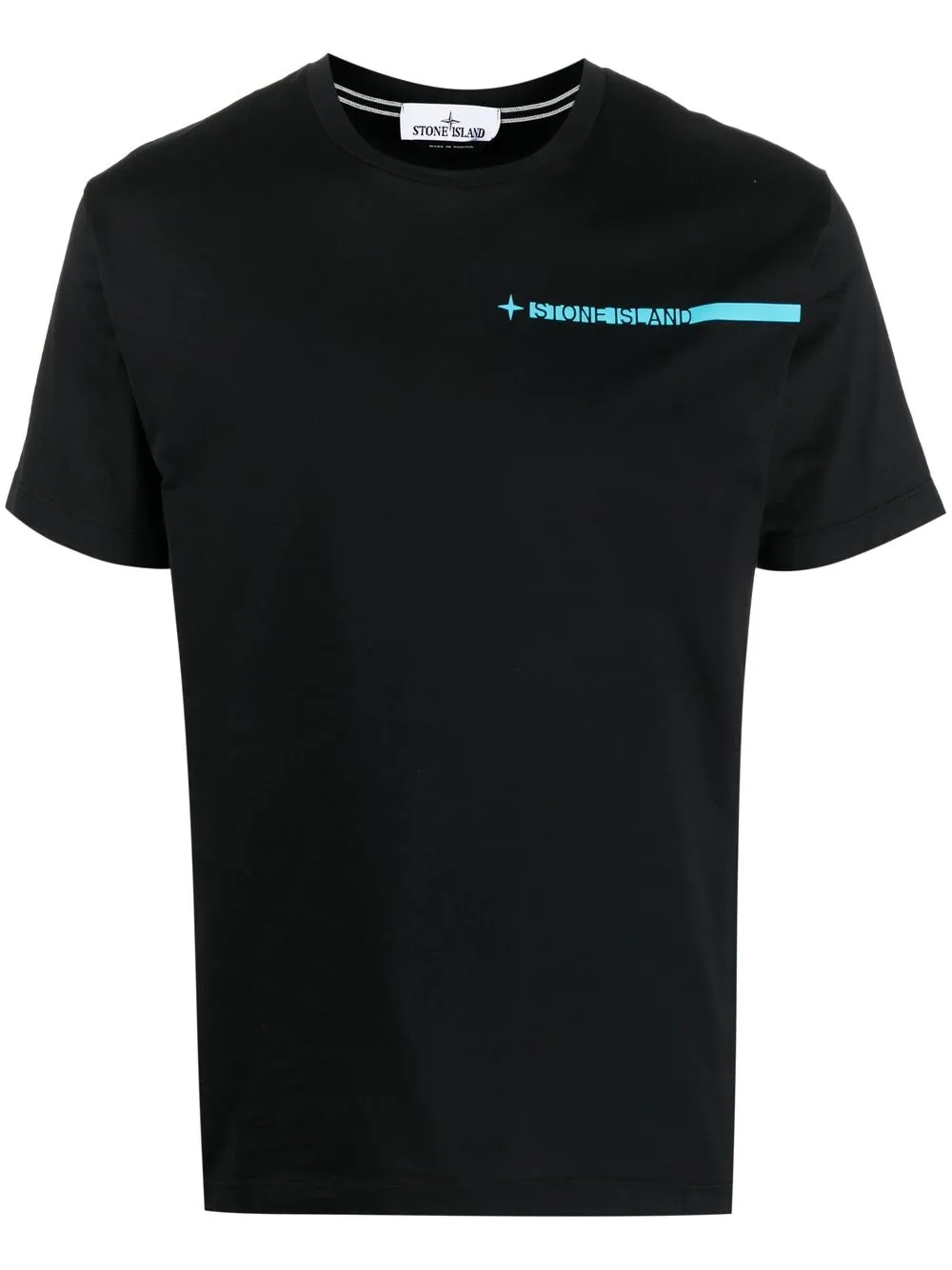 

Stone Island logo-print detail T-shirt - Black