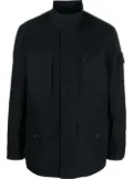 Stone Island Compass-patch long-sleeved jacket - Black