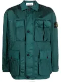 Stone Island Compass-patch shirt jacket - Green