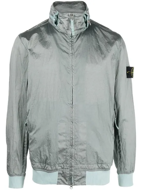 Stone Island chamarra bomber con parche de brújula