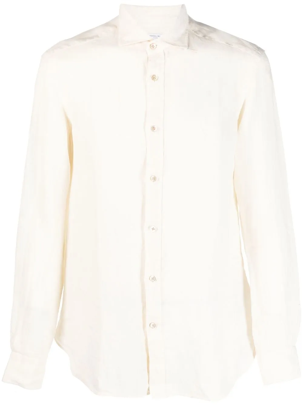 

Boglioli linen long-sleeve shirt - Neutrals