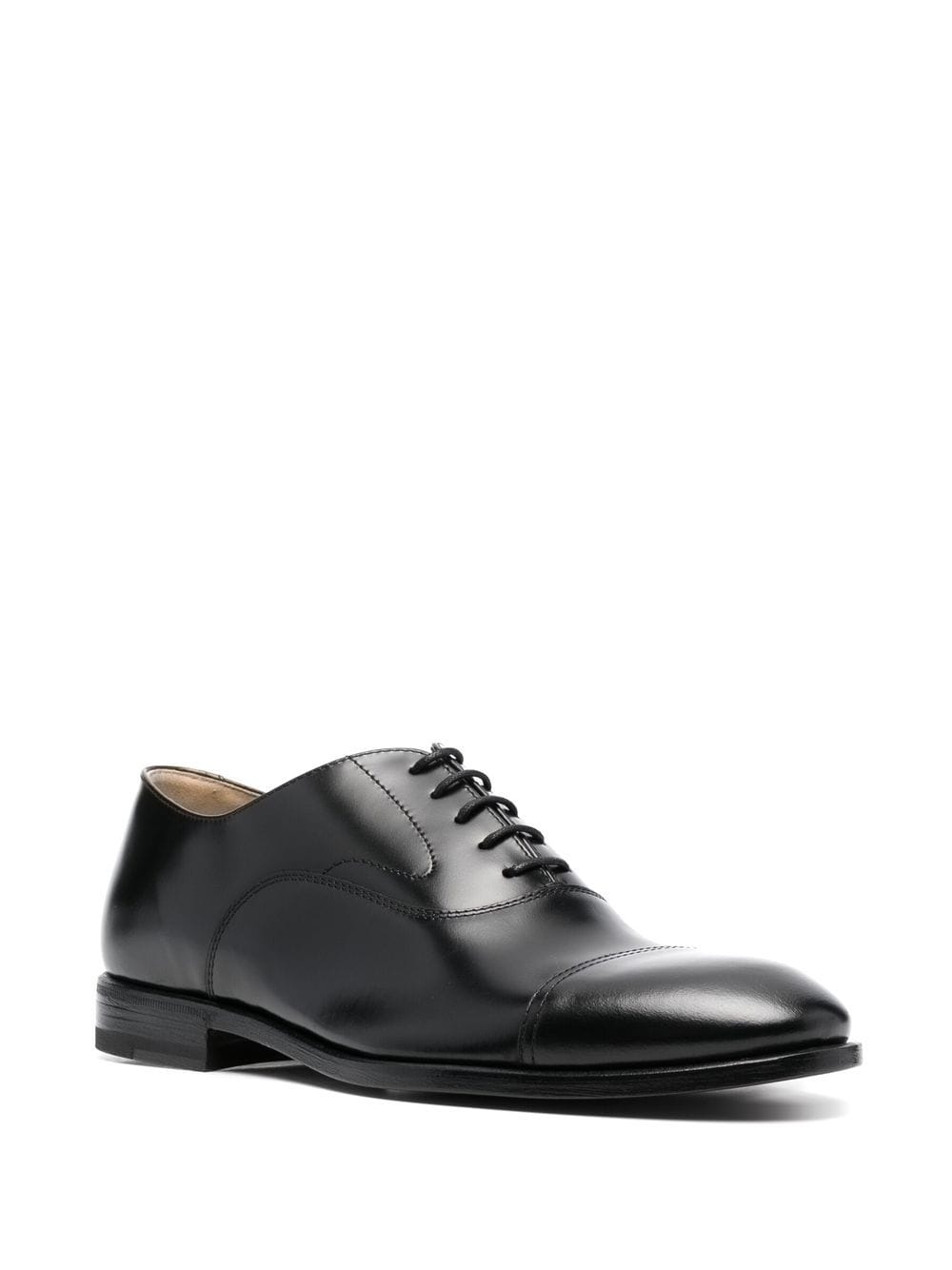 Shop Henderson Baracco Leather Oxford Shoes In Black