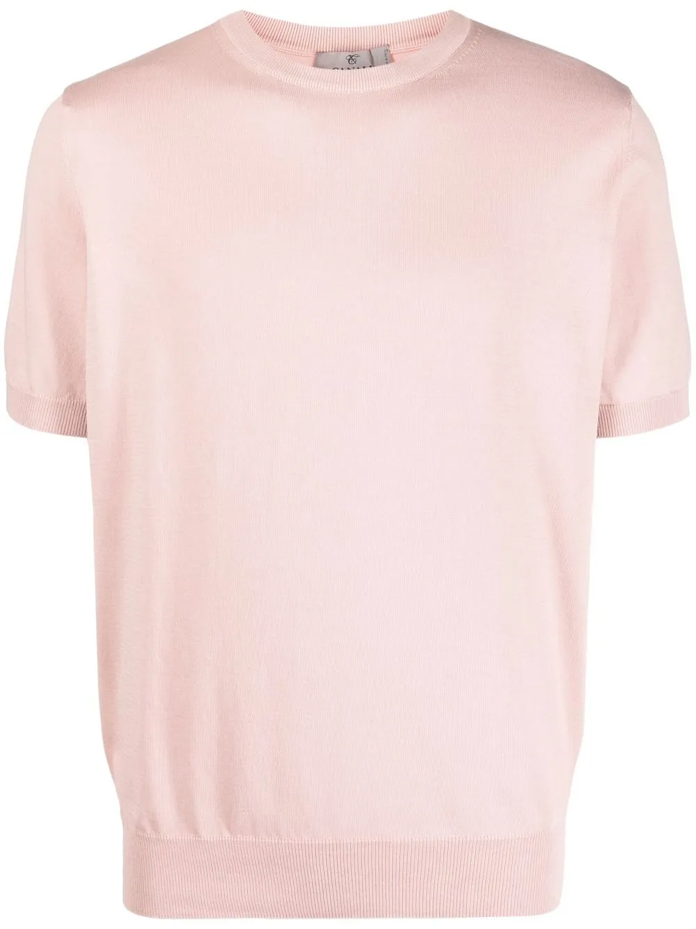 

Canali knitted short-sleeved T-shirt - Pink