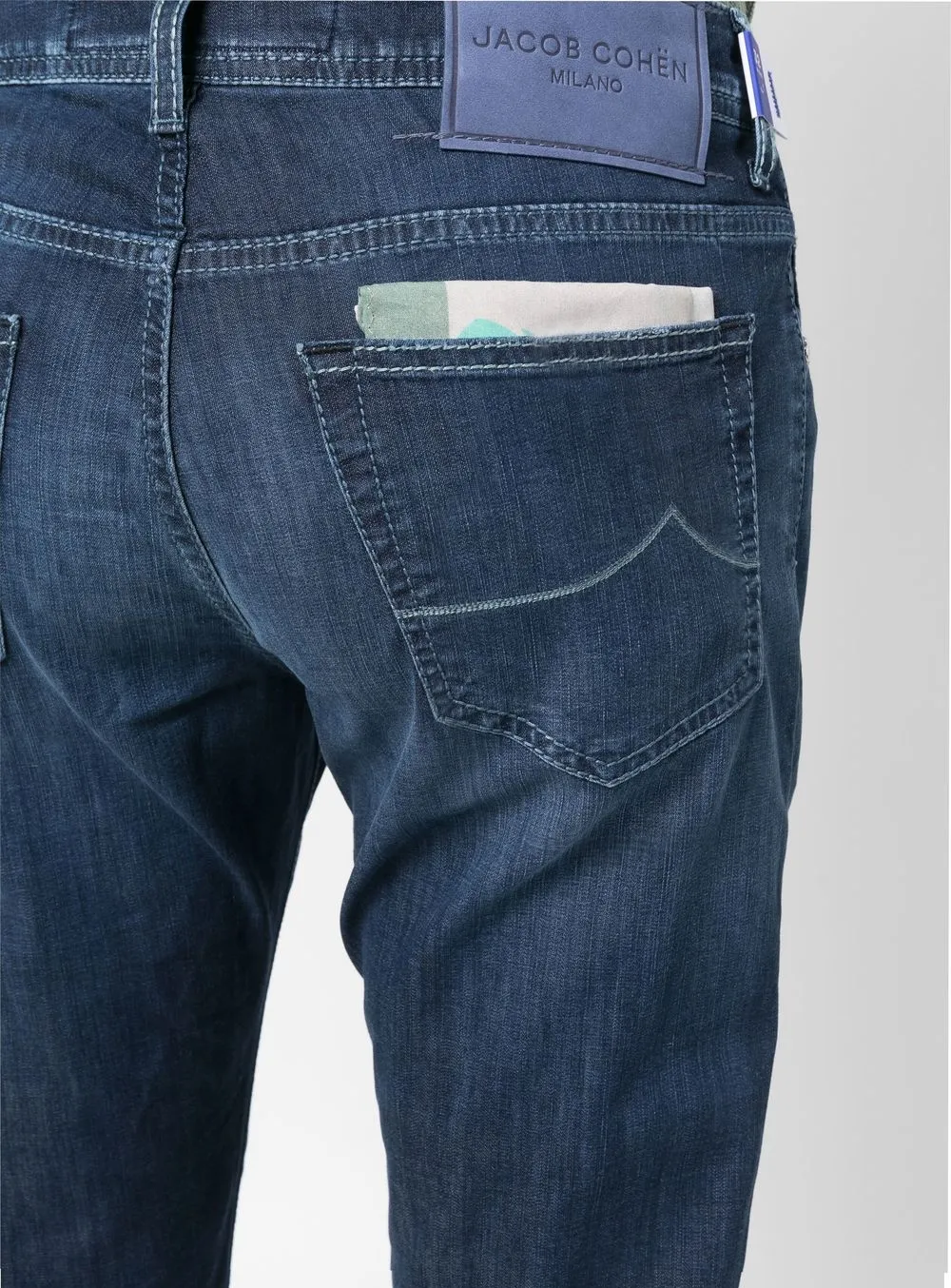 Jacob Cohen Mid-rise Straight-leg Jeans In Blue