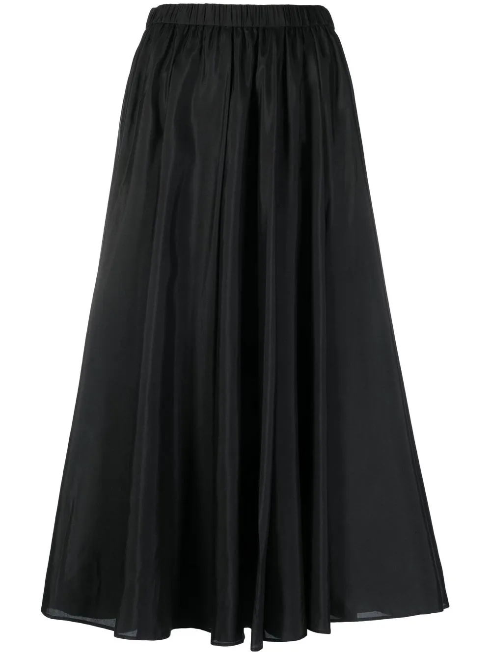 

JOSEPH pleated silk midi skirt - Black