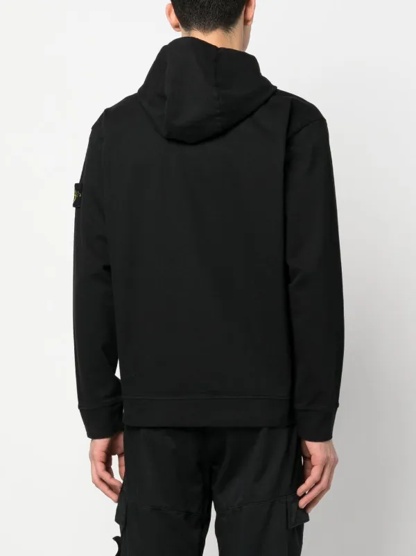 Stone Island full-zip Hoodie Sweatshirt - Farfetch