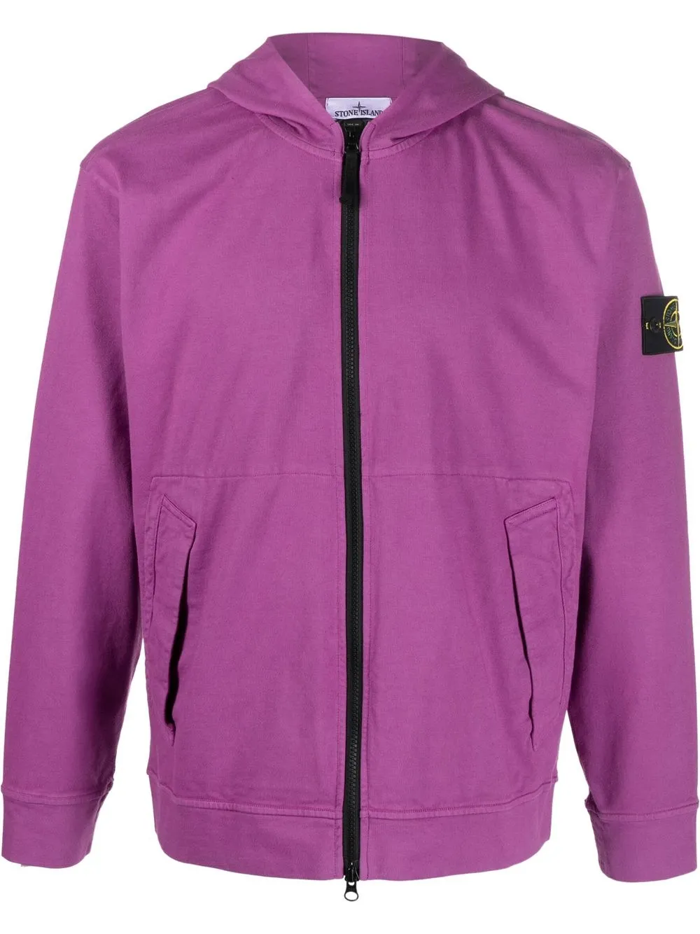 

Stone Island full-zip hoodie sweatshirt - Purple