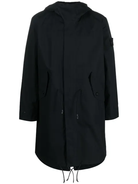 Stone Island abrigo con parche de brújula
