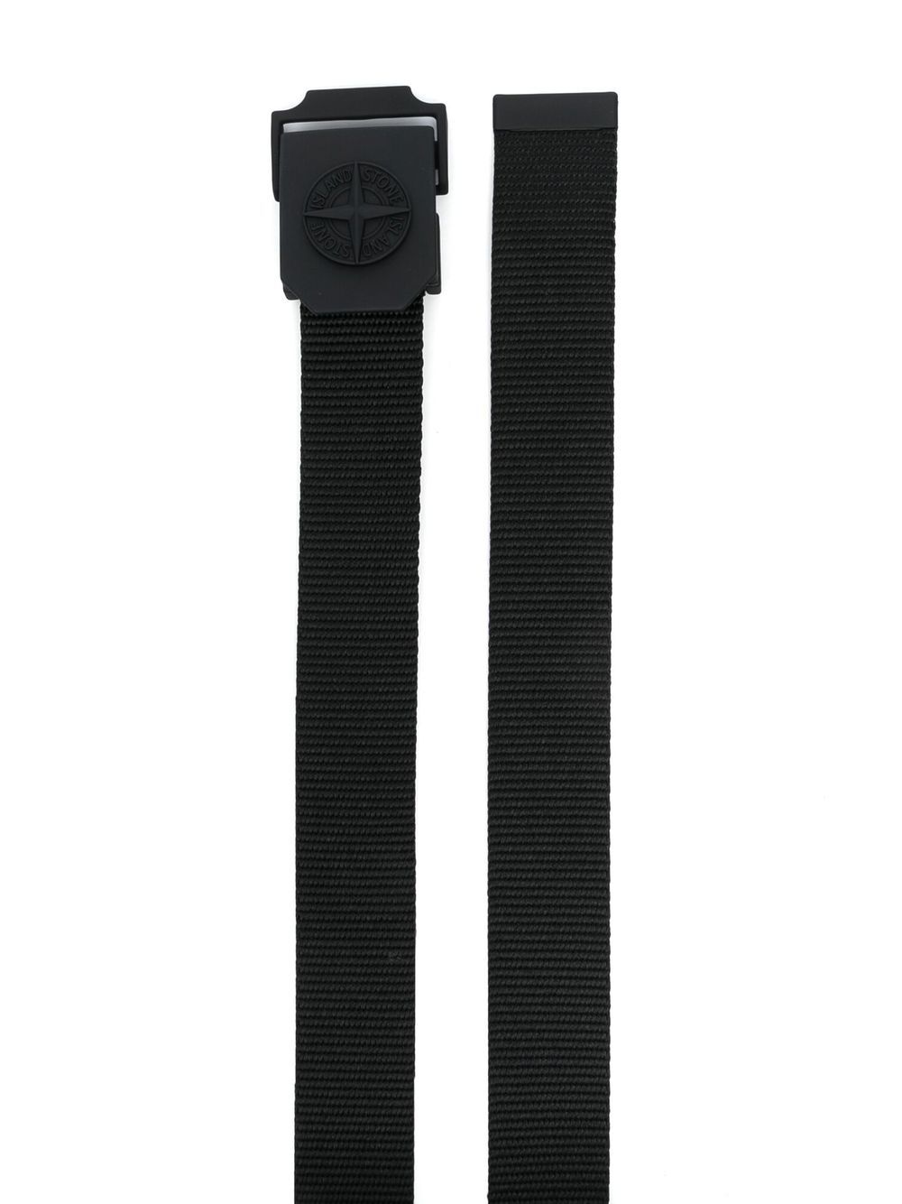 Stone Island Riem met logogesp - Zwart