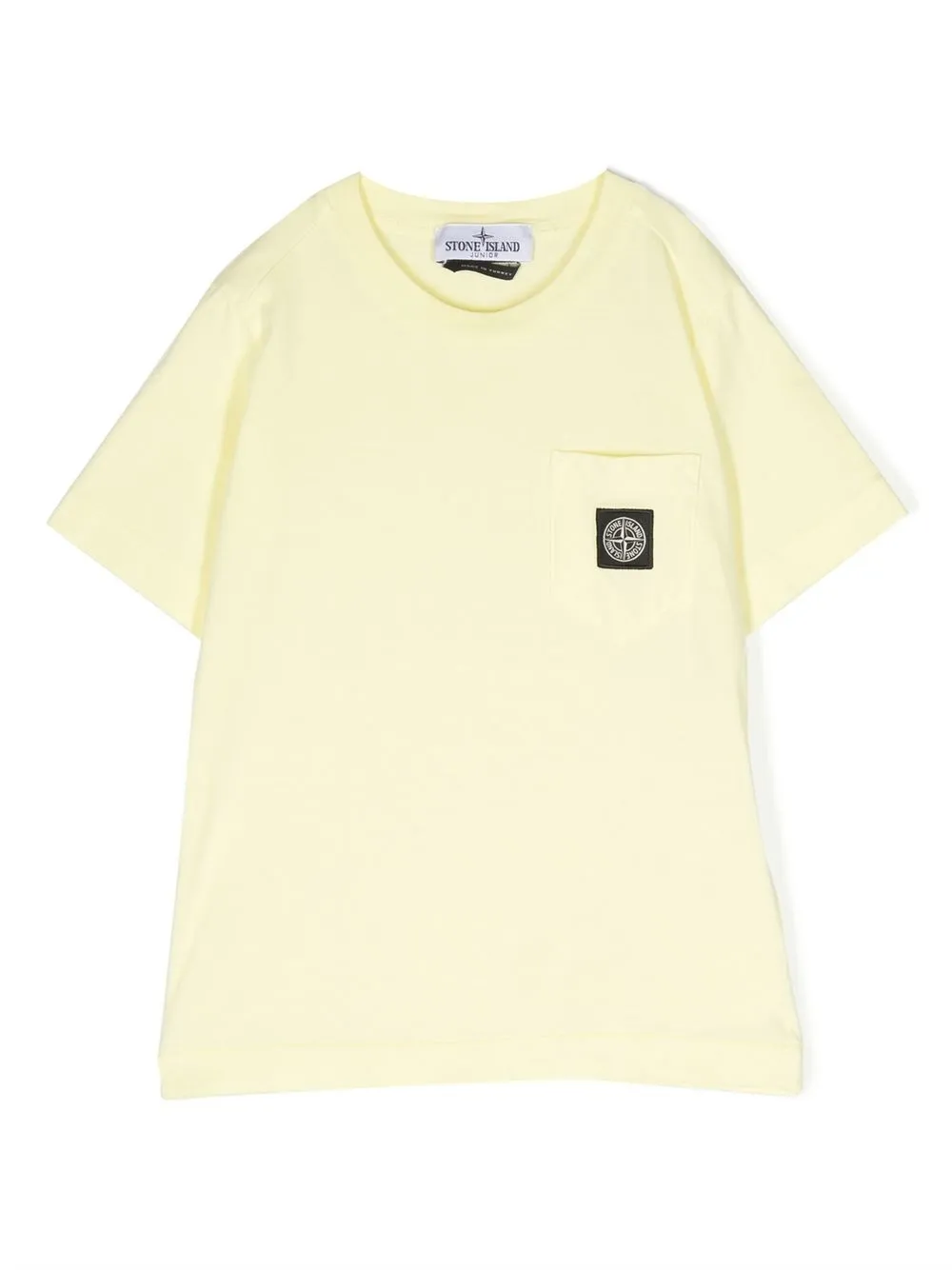 

Stone Island Junior logo-patch pocket t-shirt - Yellow