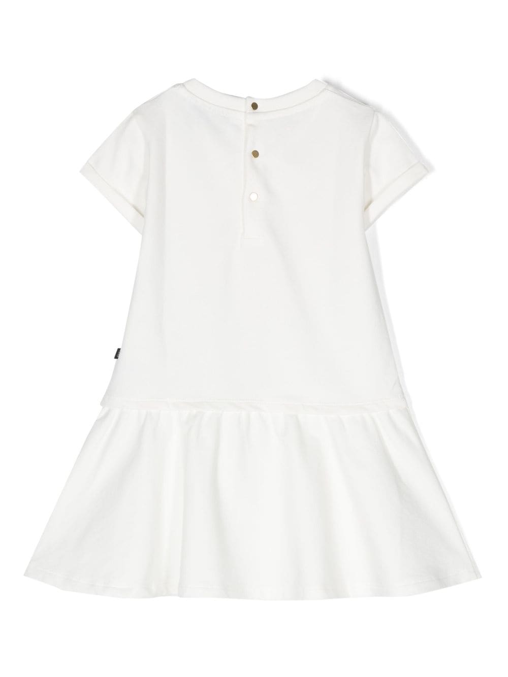 Shop Philipp Plein Junior Teddy Bear-motif Dress In White