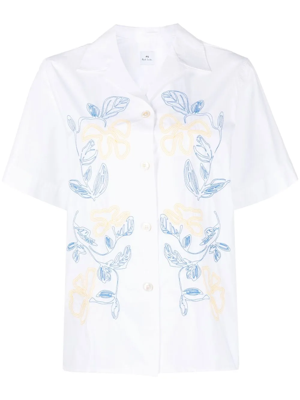 

PS Paul Smith embroidered short-sleeved shirt - White