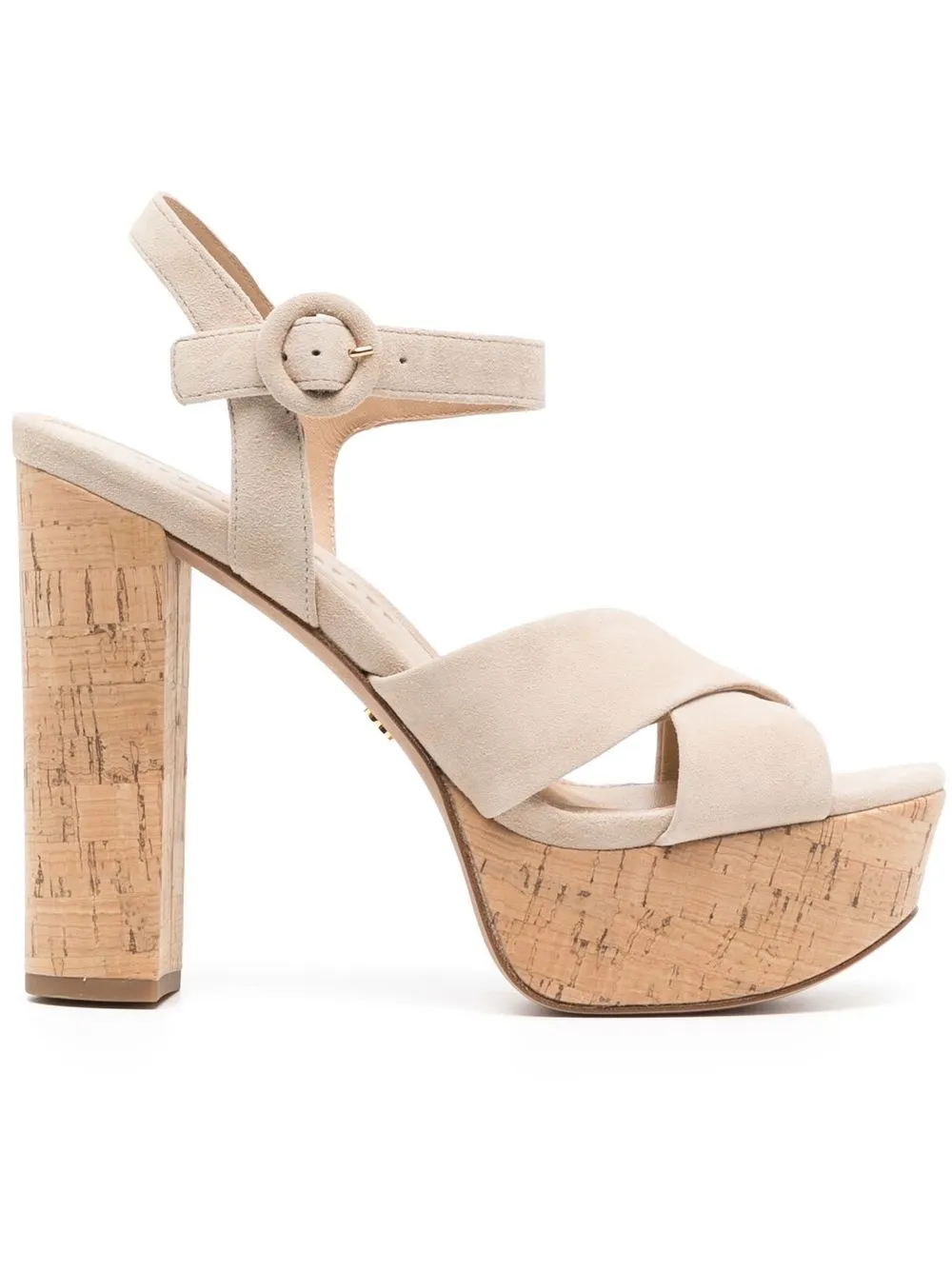 

Veronica Beard Lucille cork platform sandals - Neutrals