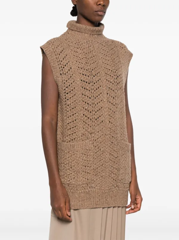 Brown polo vest hot sale