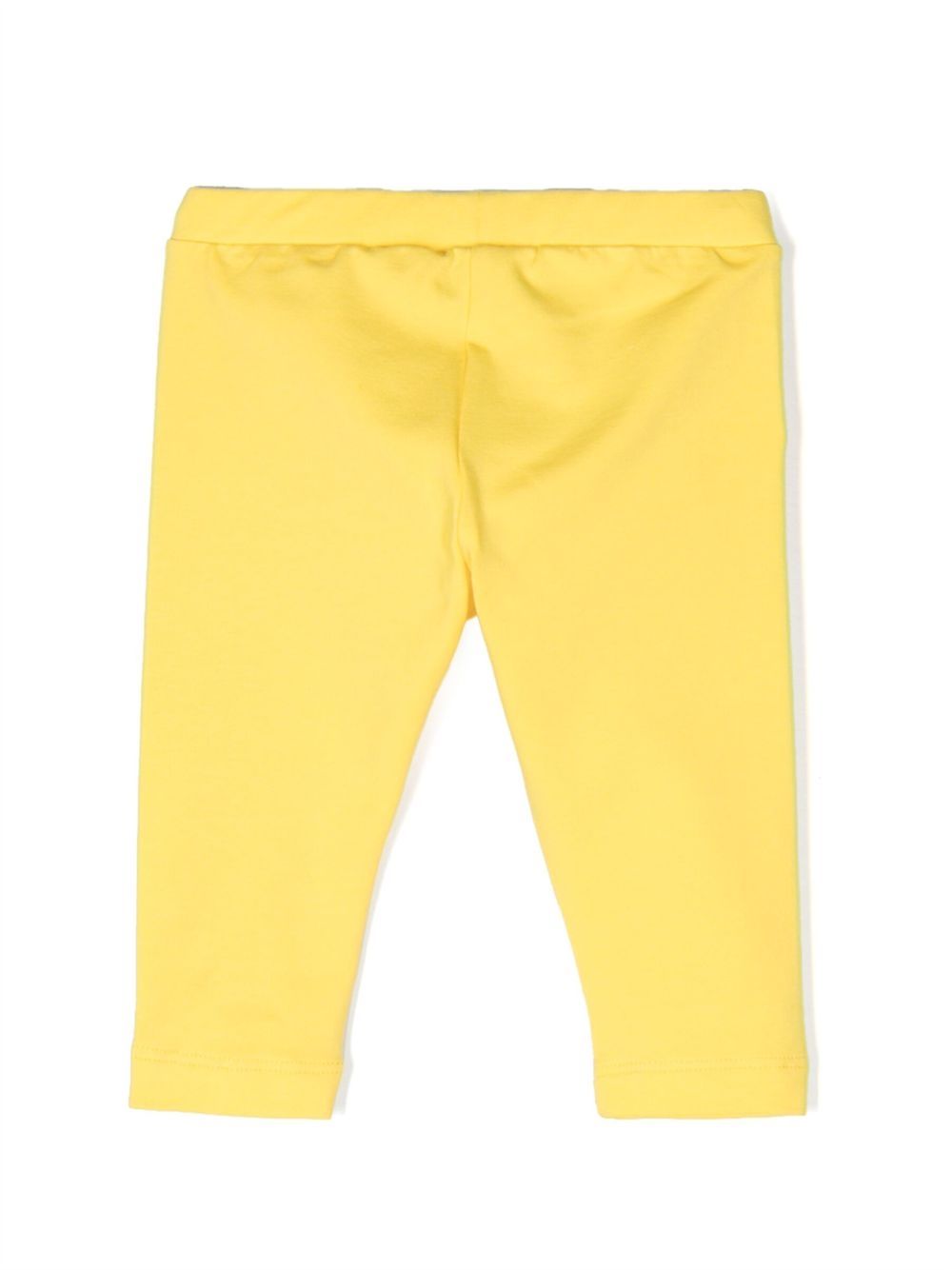 Moschino Kids Legging met logoprint - Geel