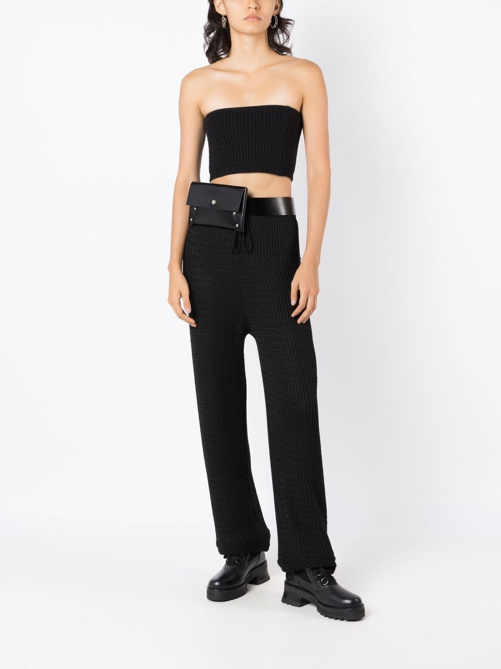 Andrea Bogosian Cropped top - Zwart