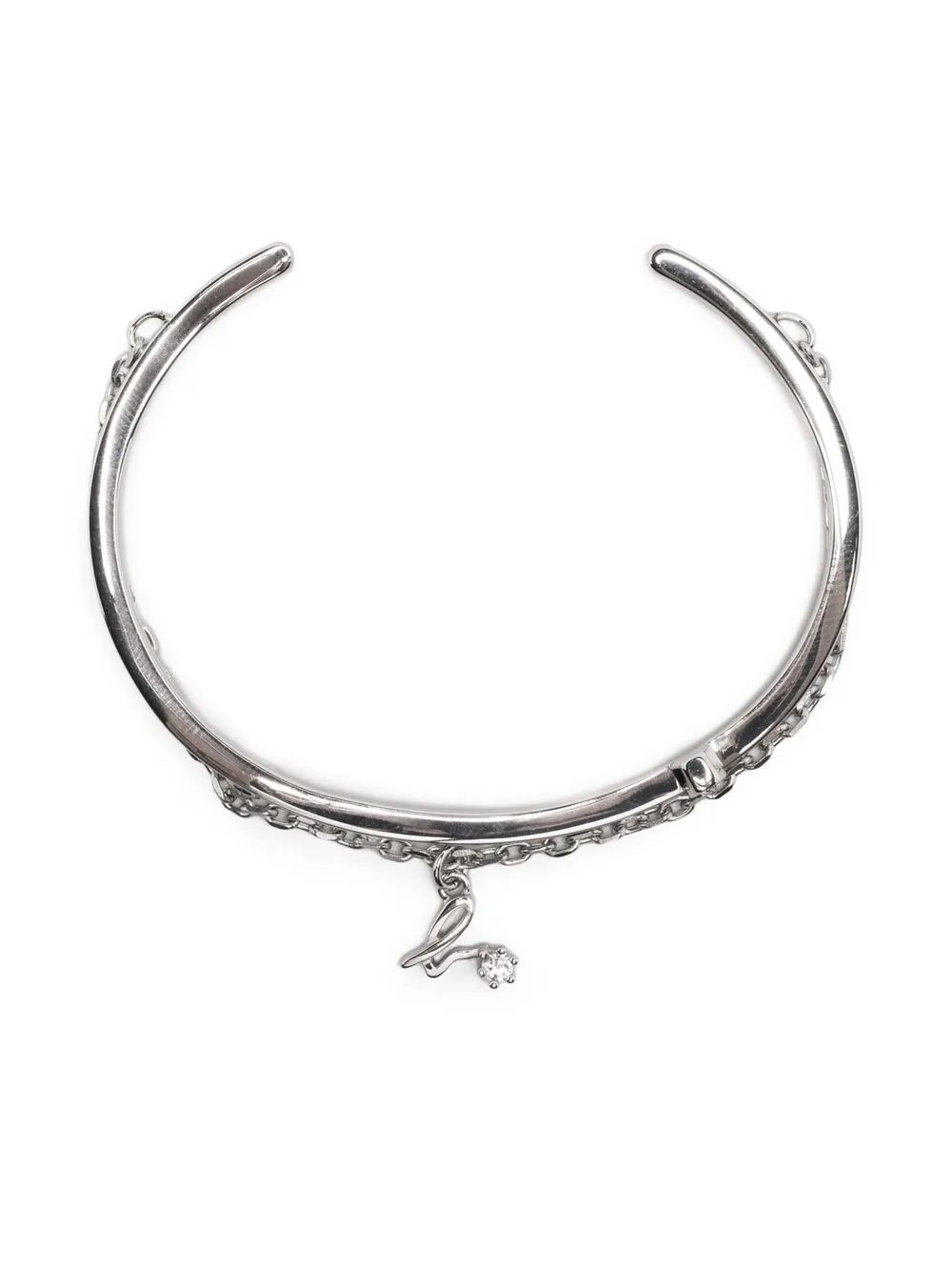 

agnès b. layered logo-charm bracelet - Silver