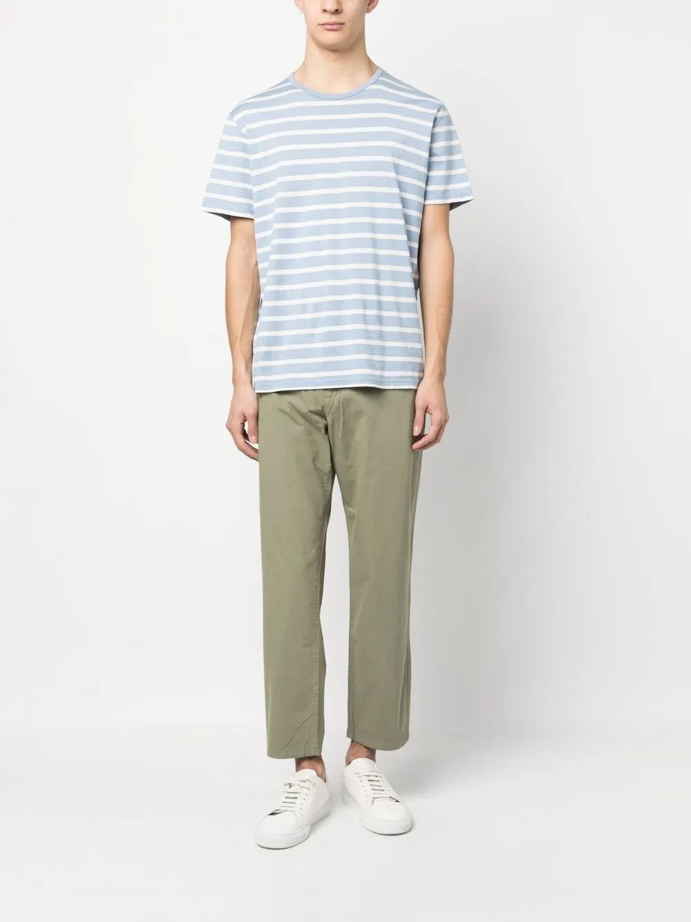 

rag & bone cropped cotton chino trousers - Green