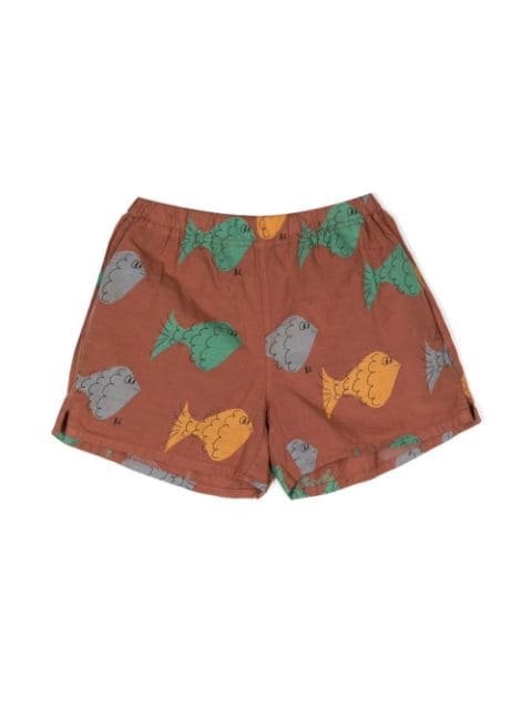 Bobo Choses all-over print organic-cotton shorts