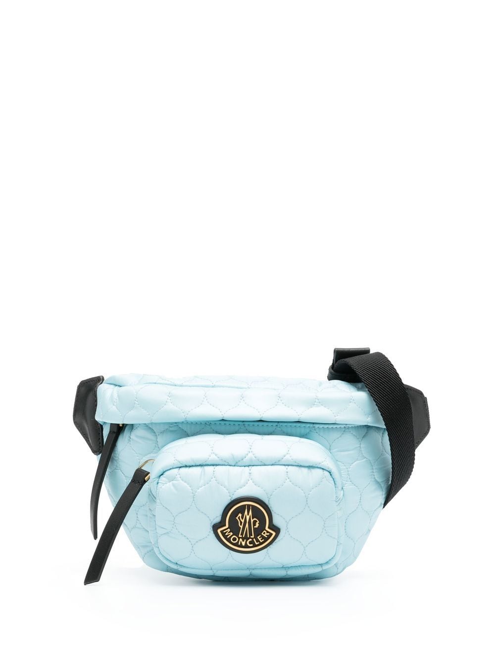 Moncler Felicie Blue Quilted Zipper Fanny Pack Waist Belt Bag Unisex Cloth  ref.314973 - Joli Closet