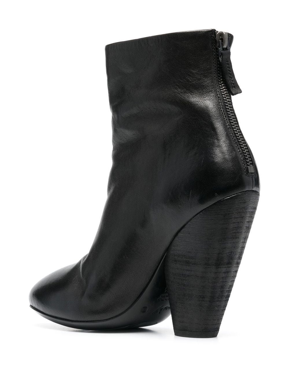 Shop Marsèll 120mm Leather Ankle Boots In Schwarz