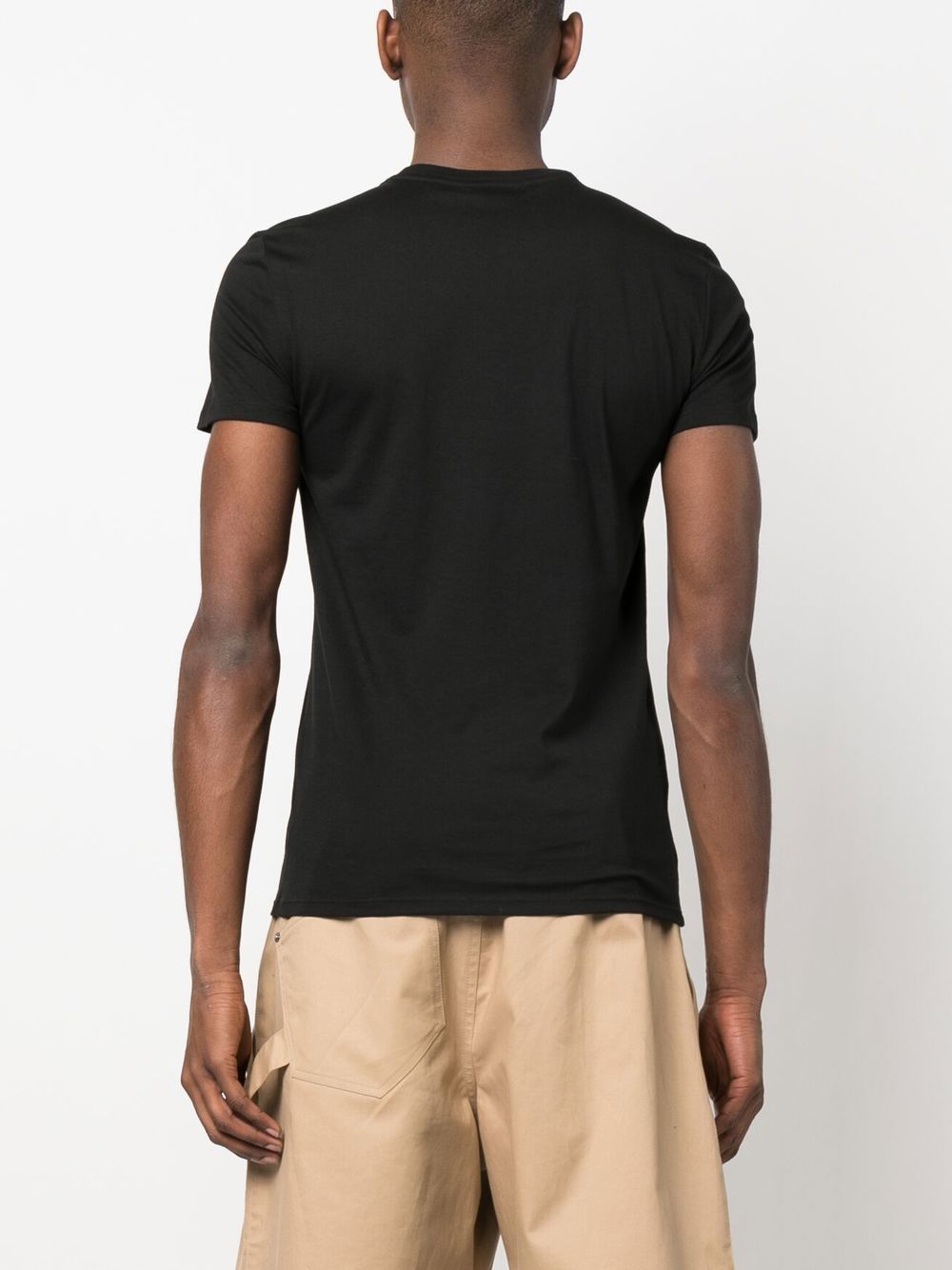 Shop Lacoste Pima-cotton T-shirt In 黑色