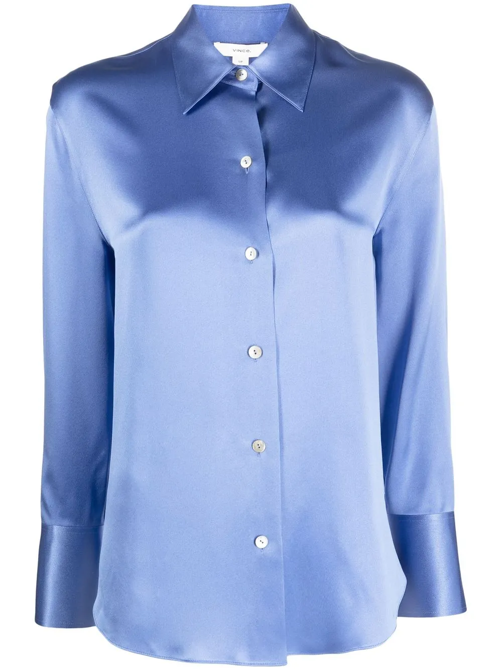 

Vince long sleeves silk shirt - Blue