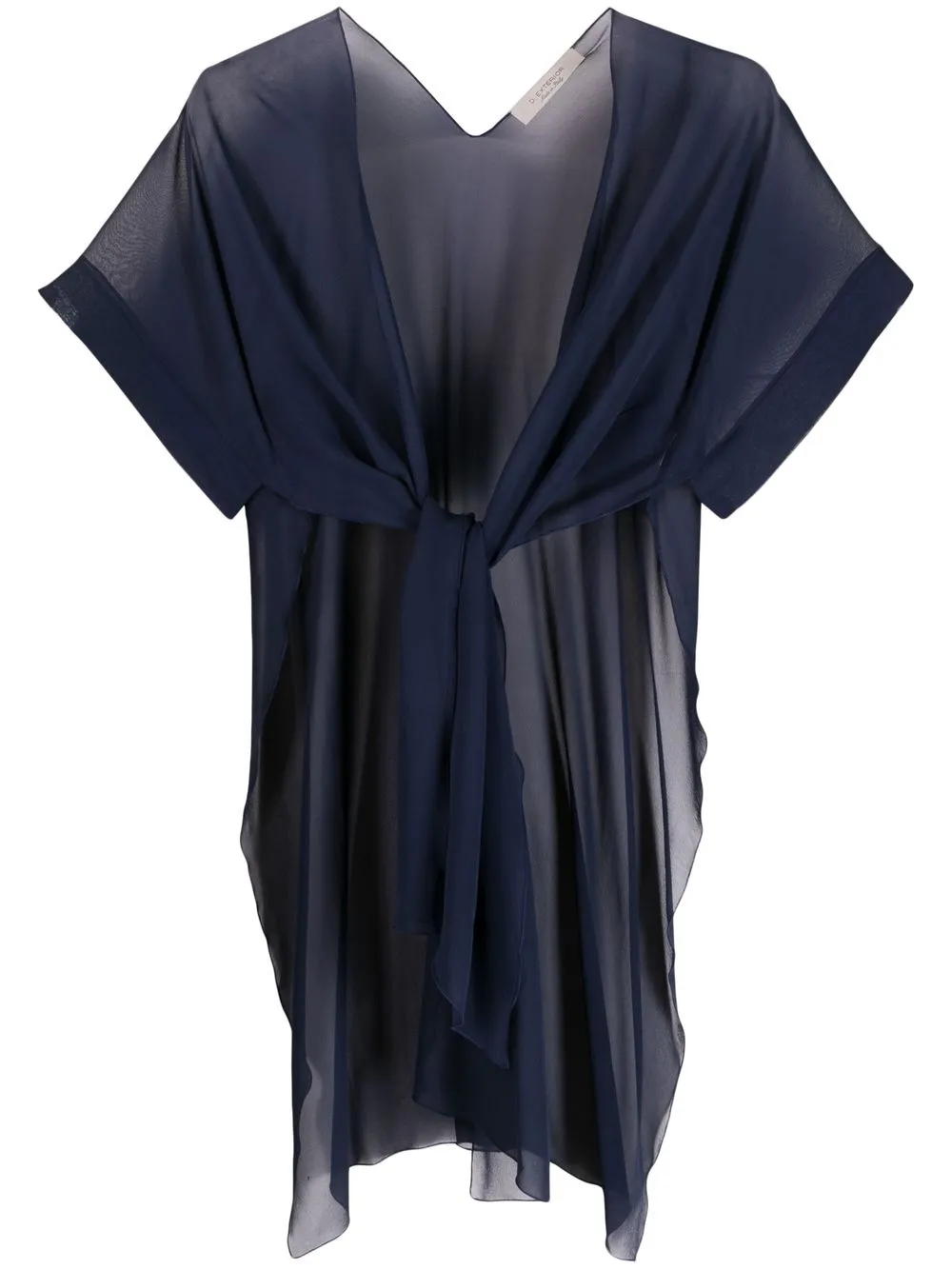 

D.Exterior transparent tie-up tunic - Azul