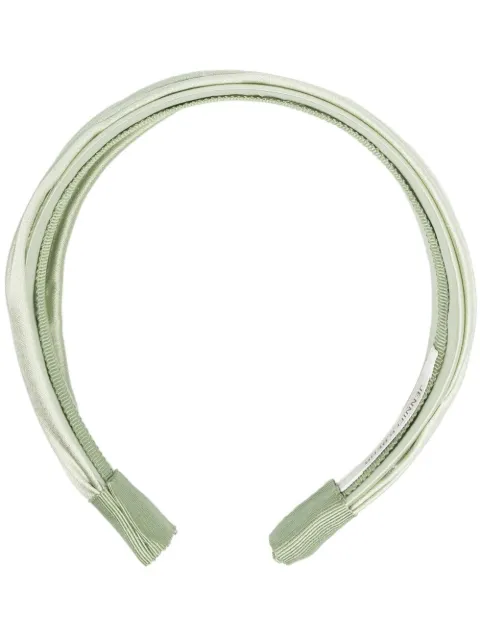 Jennifer Behr draped-satin wide headband