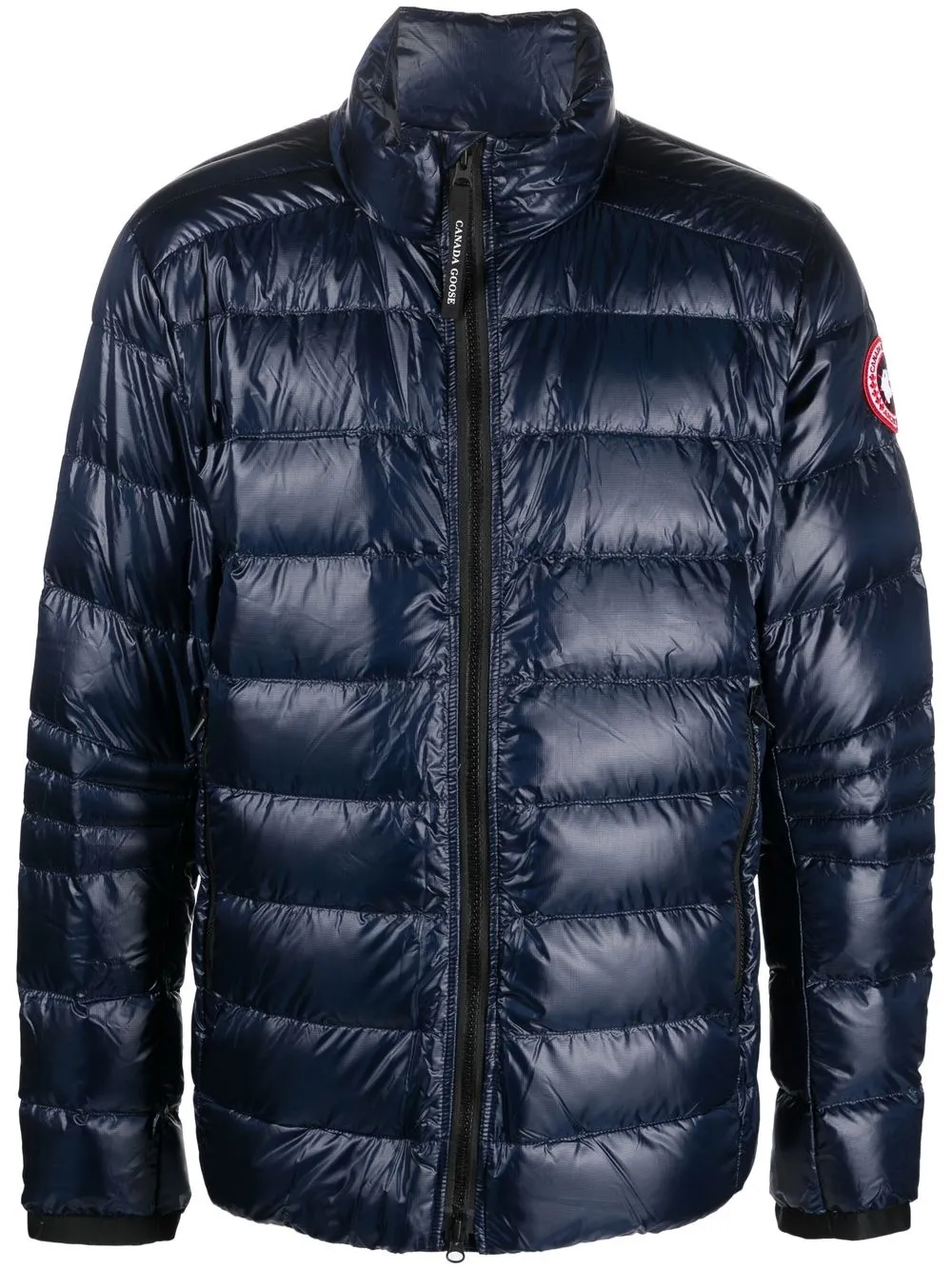 

Canada Goose logo-patch down jacket - Blue