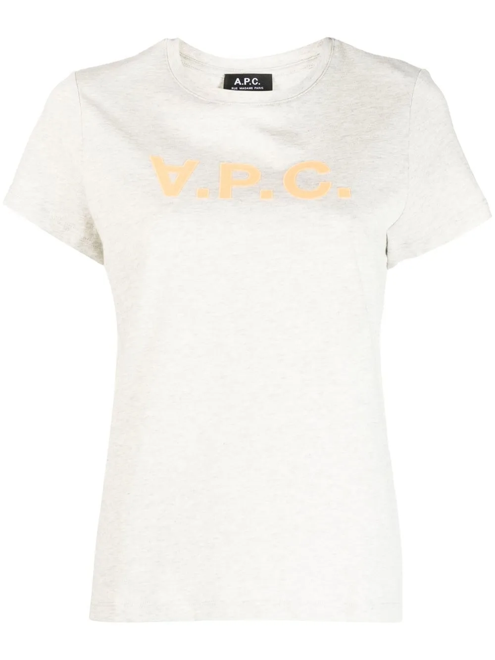 

A.P.C. playera manga corta con logo estampado - Neutro