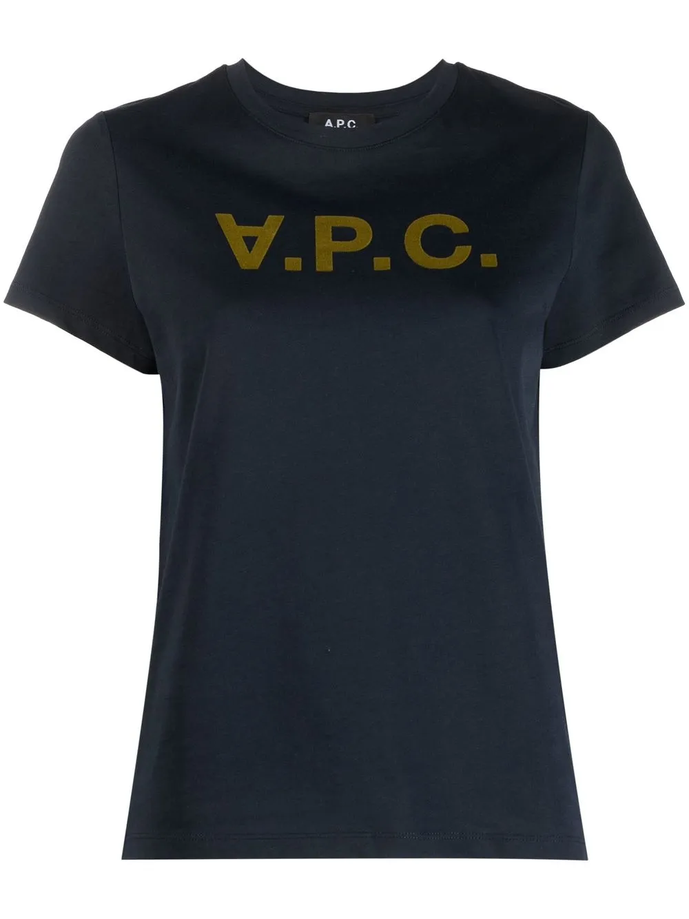 

A.P.C. playera manga corta con logo estampado - Azul