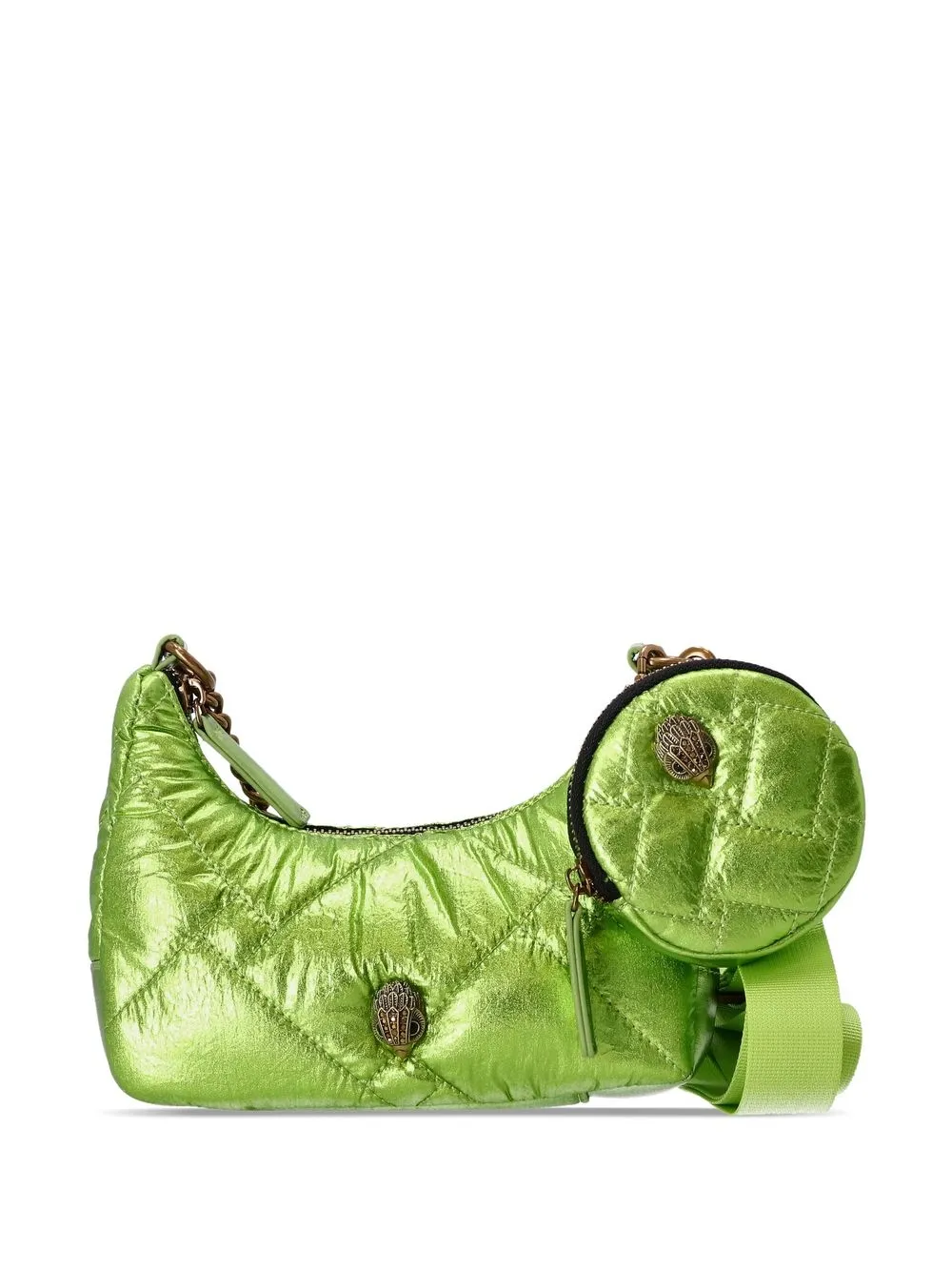 

Kurt Geiger London metallic quilted crossbody bag - Green