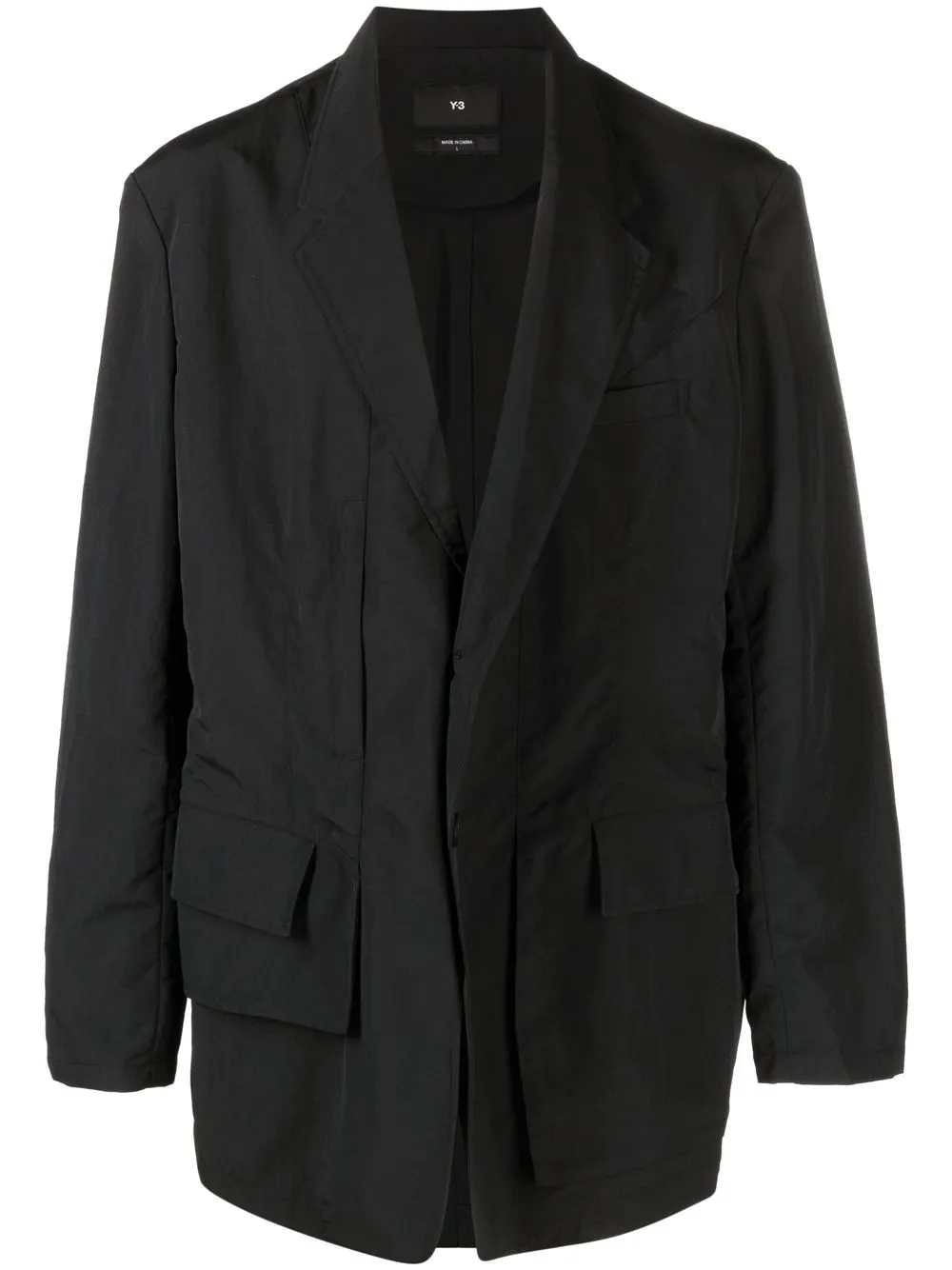 

Y-3 flap-pocket blazer - Black