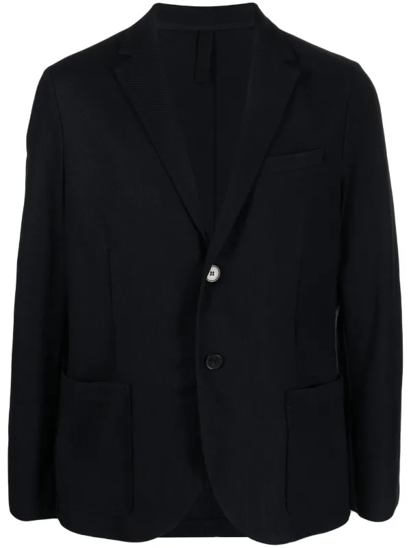 Harris Wharf London notched-lapels single-breasted Blazer | Blue | FARFETCH  JO