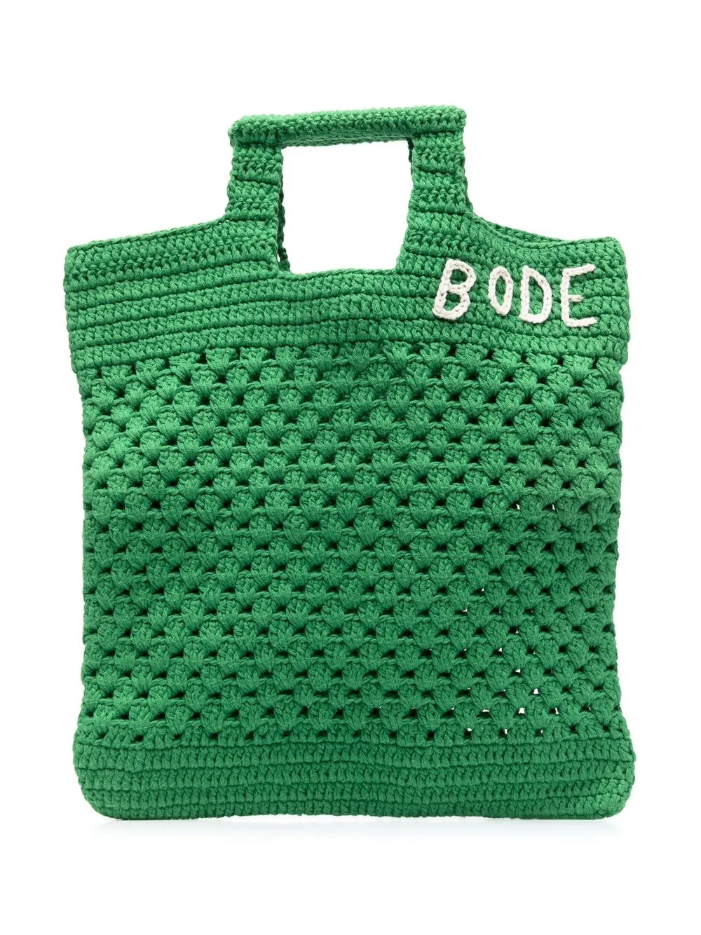 

BODE embroidered-logo tote bag - Green