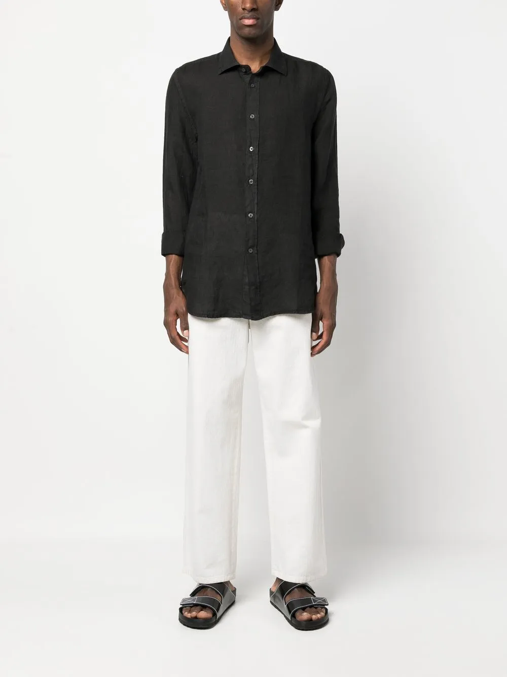 120% Lino Classic Linen Shirt - Farfetch