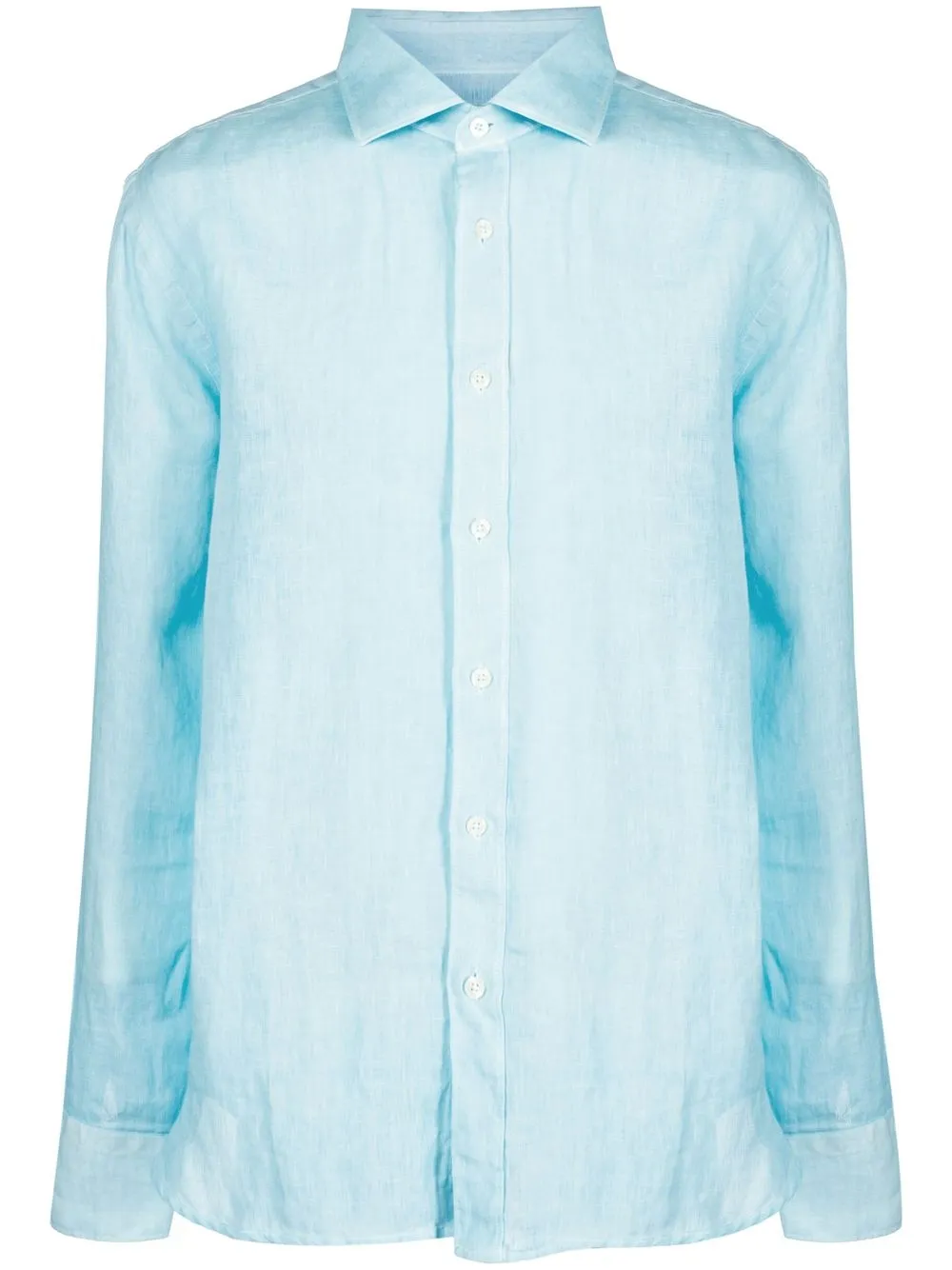 

120% Lino classic linen shirt - Blue