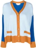 Marni contrasting-trim knit cardigan - Blue