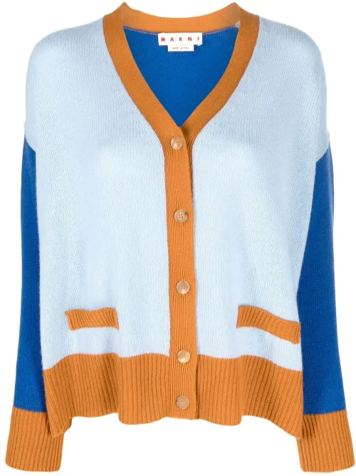 Cardigan à bords contrastants - Marni - Modalova