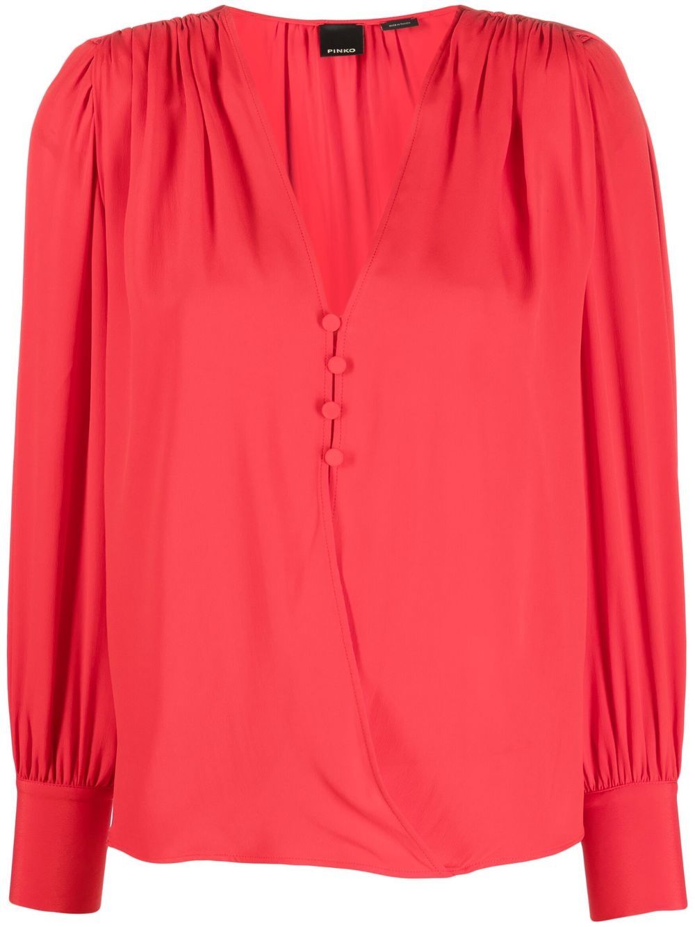 

PINKO pleat-detail blouse - Red