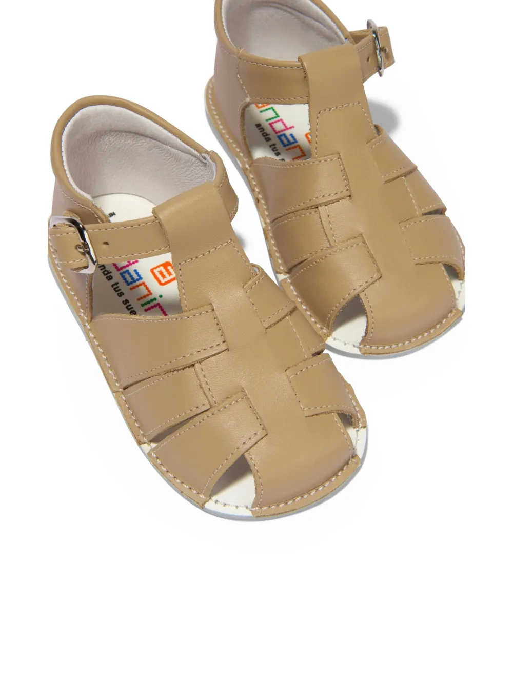 ANDANINES Leren sandalen Bruin