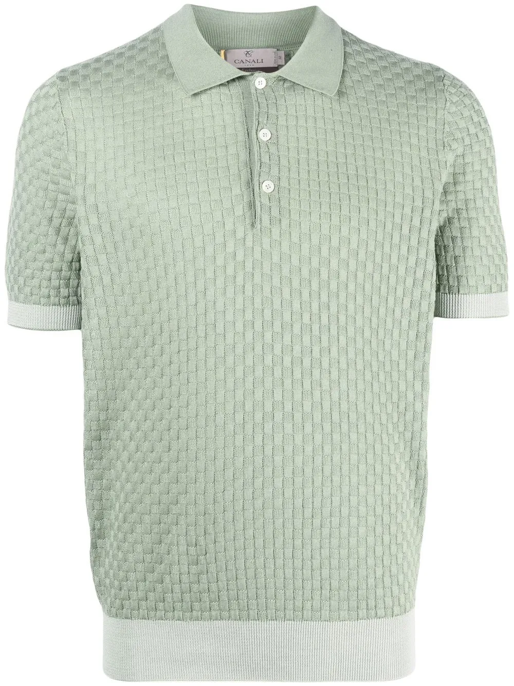 

Canali playera tipo polo tejida - Verde