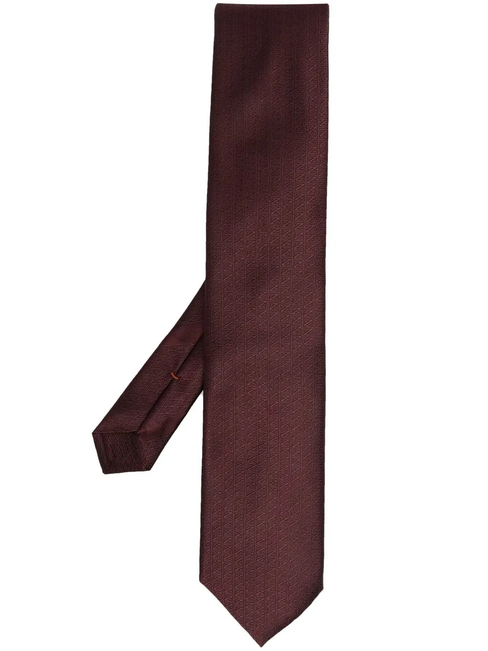 

Zegna Z-logo embroidered tie