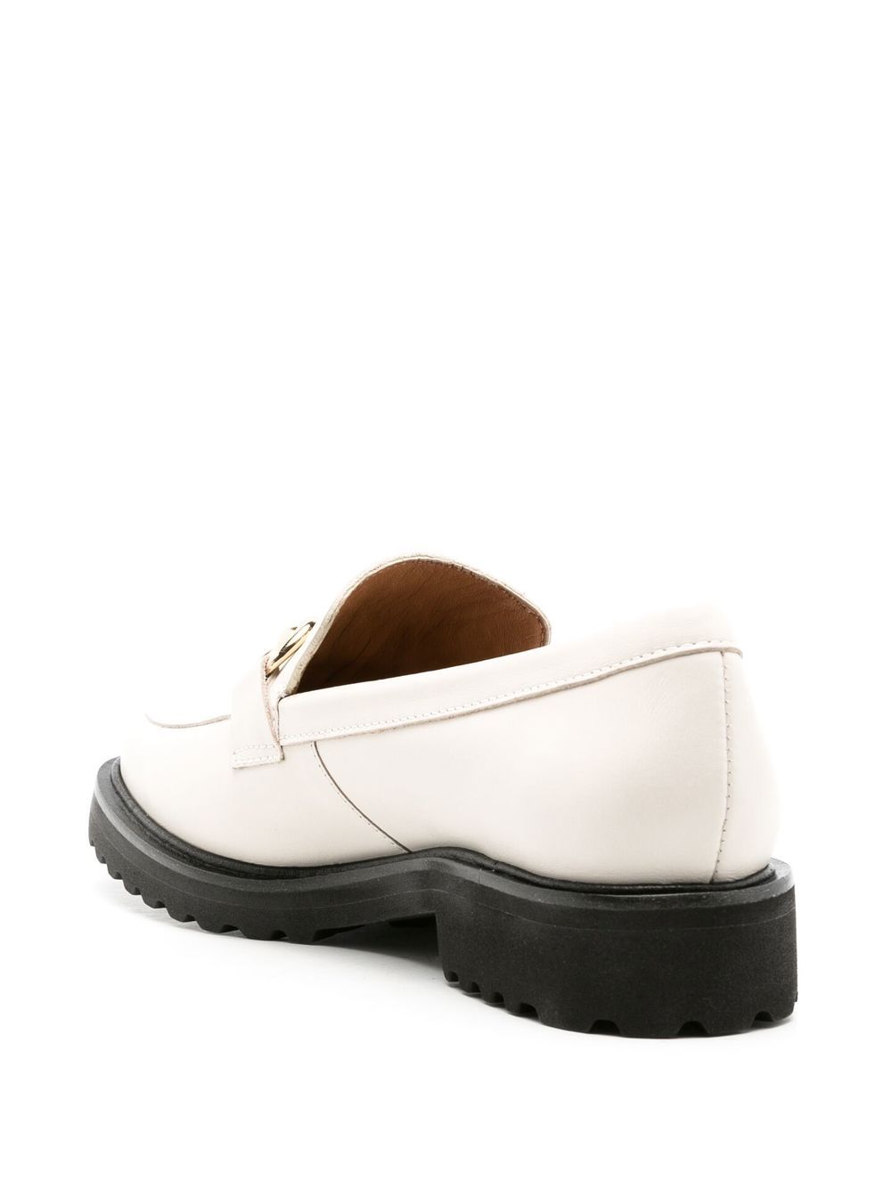 Shop Sarah Chofakian Betsy Leather Loafers In White